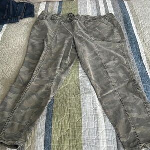 Maurices Gray Camo Straight Leg Jeans